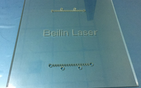 使用贝林紫外激光器的紫外激光打标机测试玻璃打标效果展示