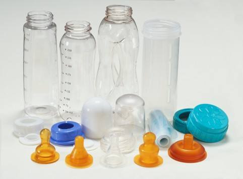 塑胶玻璃奶瓶激光打标